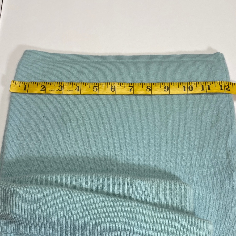 100% Cashmere, Light Blue knit Pants Ann Taylor - Picture 7 of 7